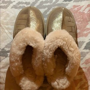 Uggs Woman Coquette Gold Slippers